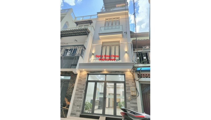 Nhà giá rẻ Nở hậu SHR 4 tầng 31m2 – Võ Văn Kiệt Quận 1 SS